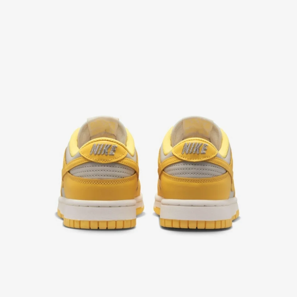 Nike Dunk Low Bright Yellow and Gray Sneakers - Picture 4 of 10